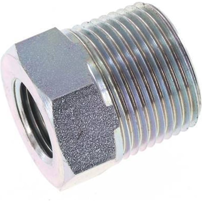 3/4'' NPT x 3/8'' NPT M/F Verzinkt Stalen Verloopring 170 Bar - Hydrauliek