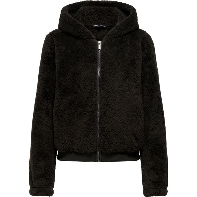 Regular fit teddyjack met capuchon model 'NEWANNA'
