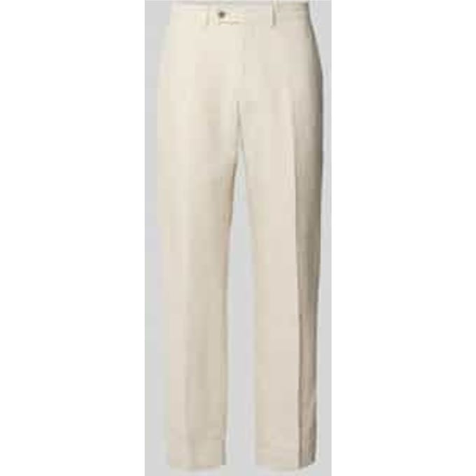 Linnen broek met achterzakken