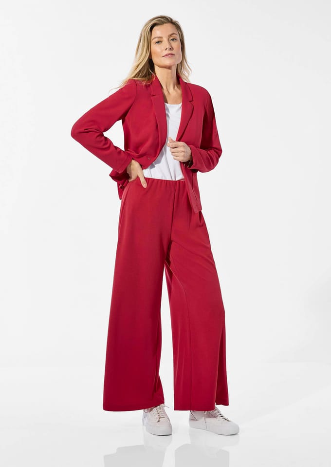 Jersey broek - rood - Gr. 26 van Goldner Fashion