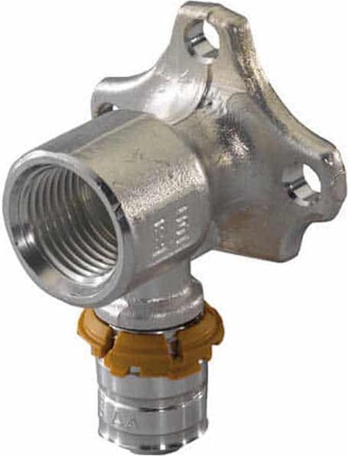 Uponor S-Press Smart Aqua muurplaat - met flens 3/4 binnendraad x 20 mm pers