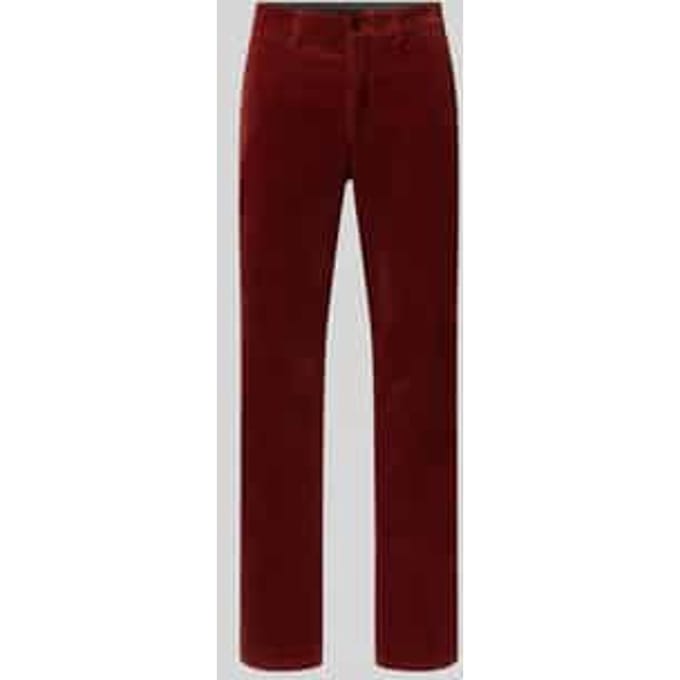 Regular fit corduroy broek van biologisch katoen