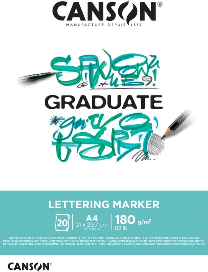 Canson tekenblok Graduate Lettering Marker A3