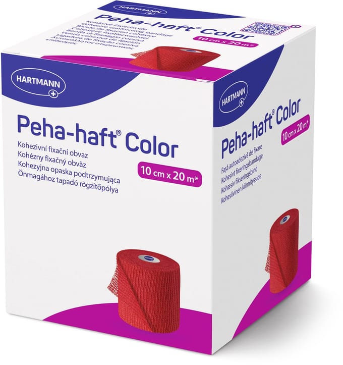Hartmann - Peha-haft Color Latexvrij 10cm x 20m - Rood