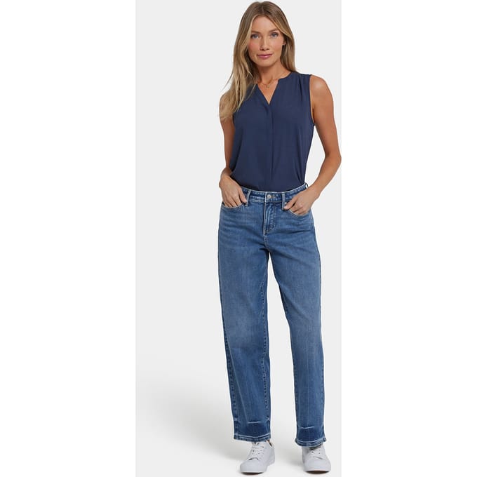 Jemma Barrel Jeans | Regenboog Blauw