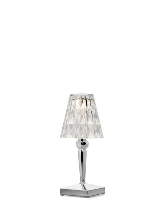 Kartell - Battery Tafellamp - chroom - zilver