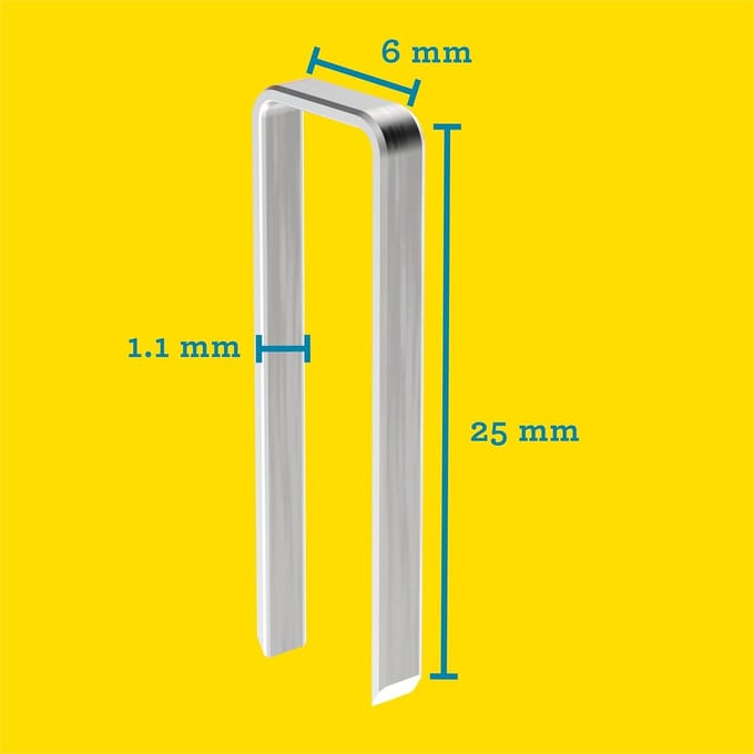 Tacker nieten - Type 606 - Hout bevestigen - Hars coating - 30 mm 4000 stuks - Metaal
