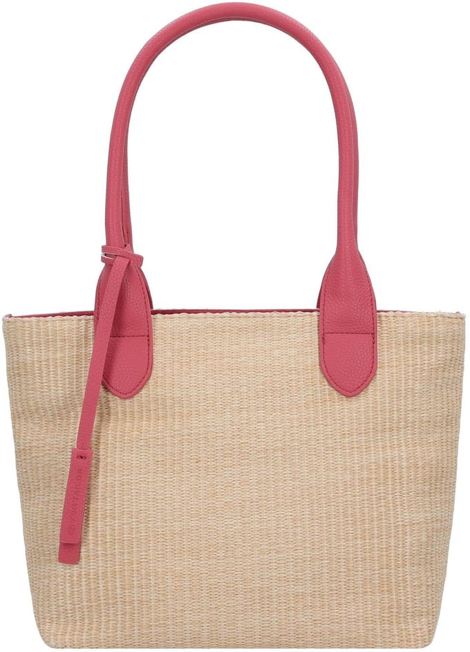 TOM TAILOR Schoudertas Sharon Zip Shopper Berry Beige