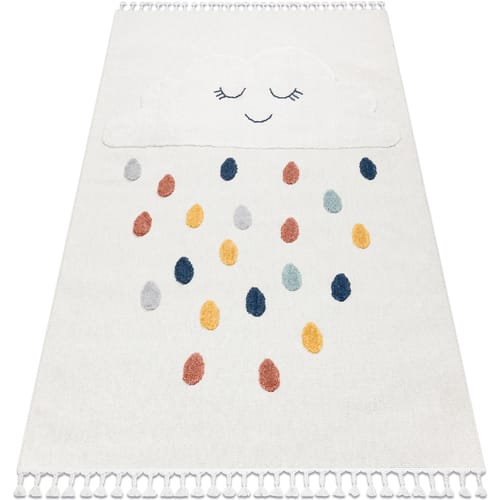 Kleden Rugsx Tapijt YOYO GD63 wit / blauw - 160x220 cm