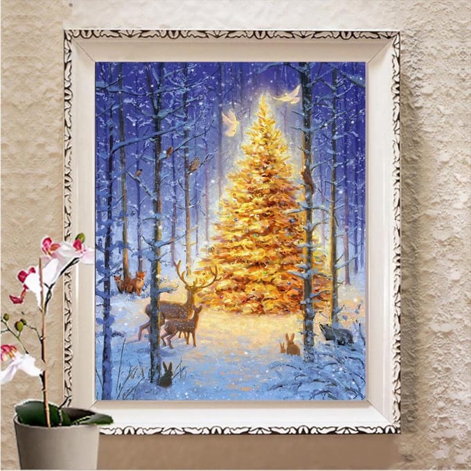Volledige boor diamant schilderij viooltje 5D DIY diamant borduurwerk Craft Kit wanddecoratie Full Square 20X30CM blue