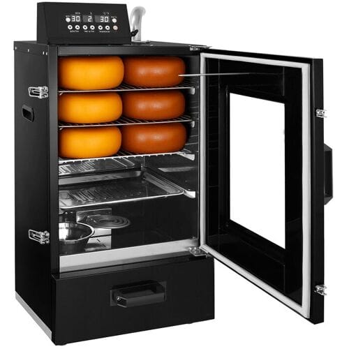 GGM Gastro Räucherofen - Digital - mit 3 Ablagen & Glastür - Schwarz