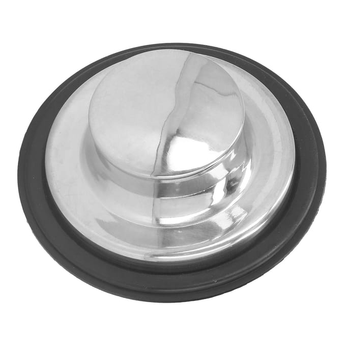 Keukengootsteenstopper Geborsteld RVS Afvalvermalerstopper Rubberen Afdichtingsring Gootsteenplug gray