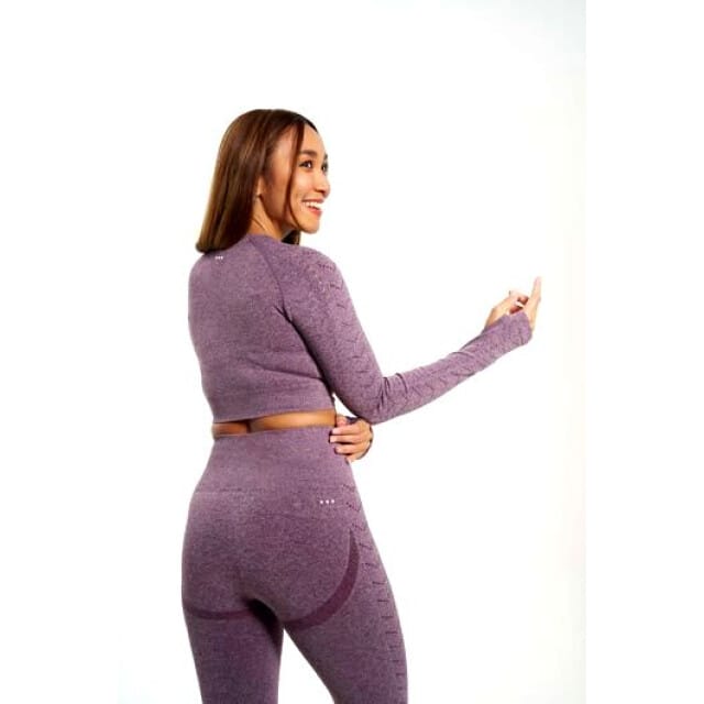 FORZA - crop top ls energy - Training top dames - Paars