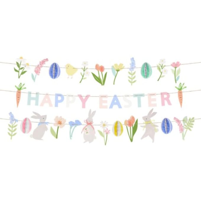 Meri meri pasen slinger 2,1 m - happy easter