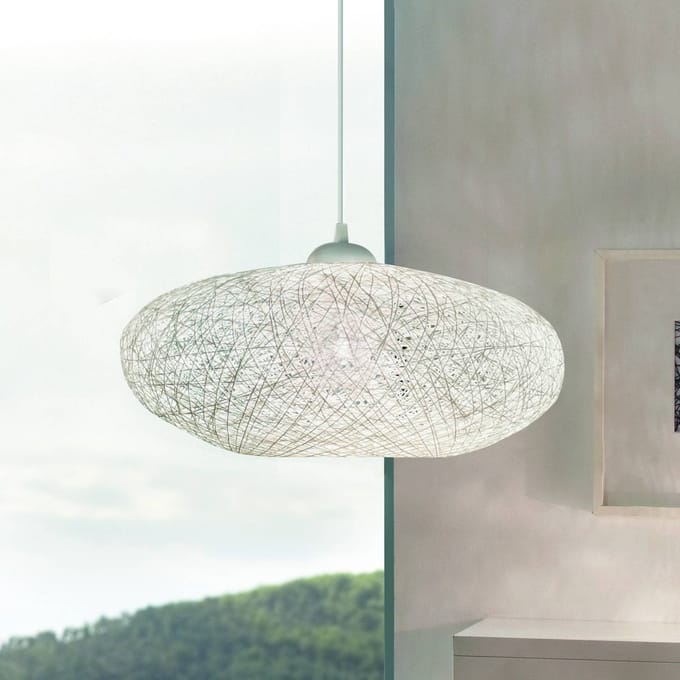 EGLO Campilo Hanglamp - E27 - 1 Lichts - Ø45 cm - Wit