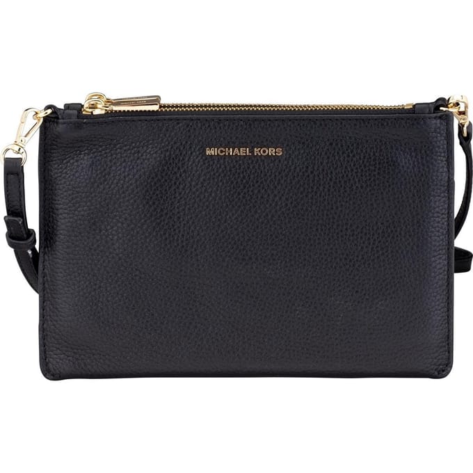 Michael Kors Double Pouch L Dames Crossbodytas - Zwart