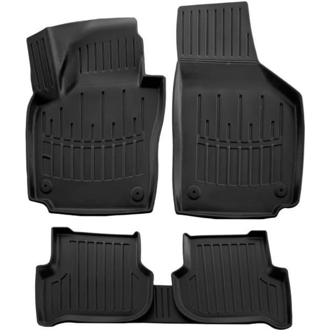 3D Vloermatten - SCOUTT - Volkswagen Golf Plus 2005-2014 - Premium Rubber - Waterbestendig - Op Maat Gemaakt zwart