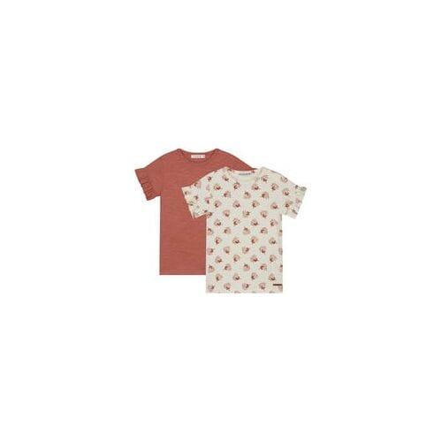 Prénatal baby shirts 2 stuks Dark Sienna 56 dames