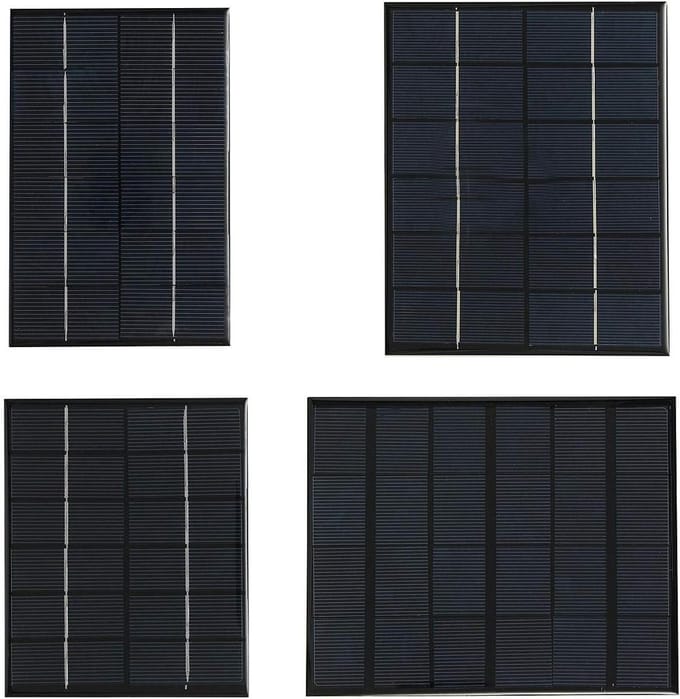 Mini Zonnepaneel - Draagbare Charger - Mobiel Opladen - Hoge Conversieratio - 6V - Zwart