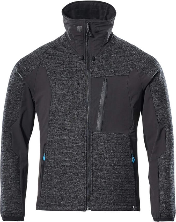 Mascot Advanced Gebreid jas met rits 17105-309 - Zwart - M