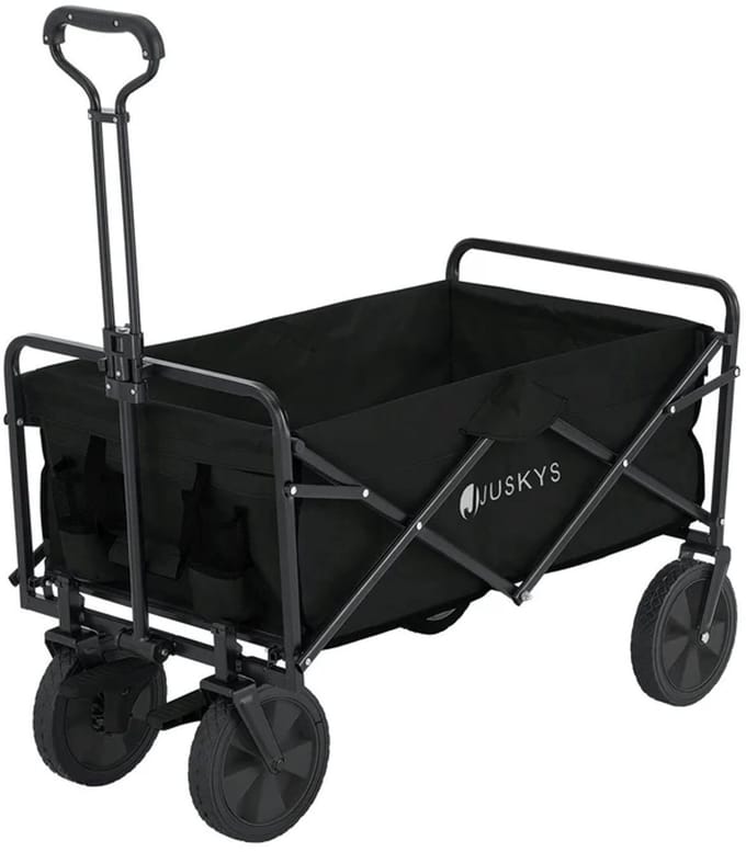 Bolderkar / Handkar / Transportkar - Opvouwbaar - Max. 100kg - Zwart