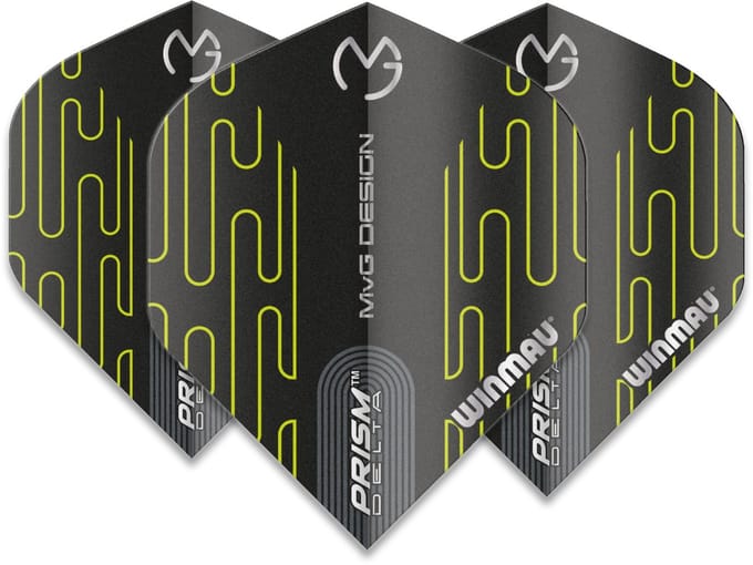 Winmau Prism Delta MVG Black/Green - Dart Flights