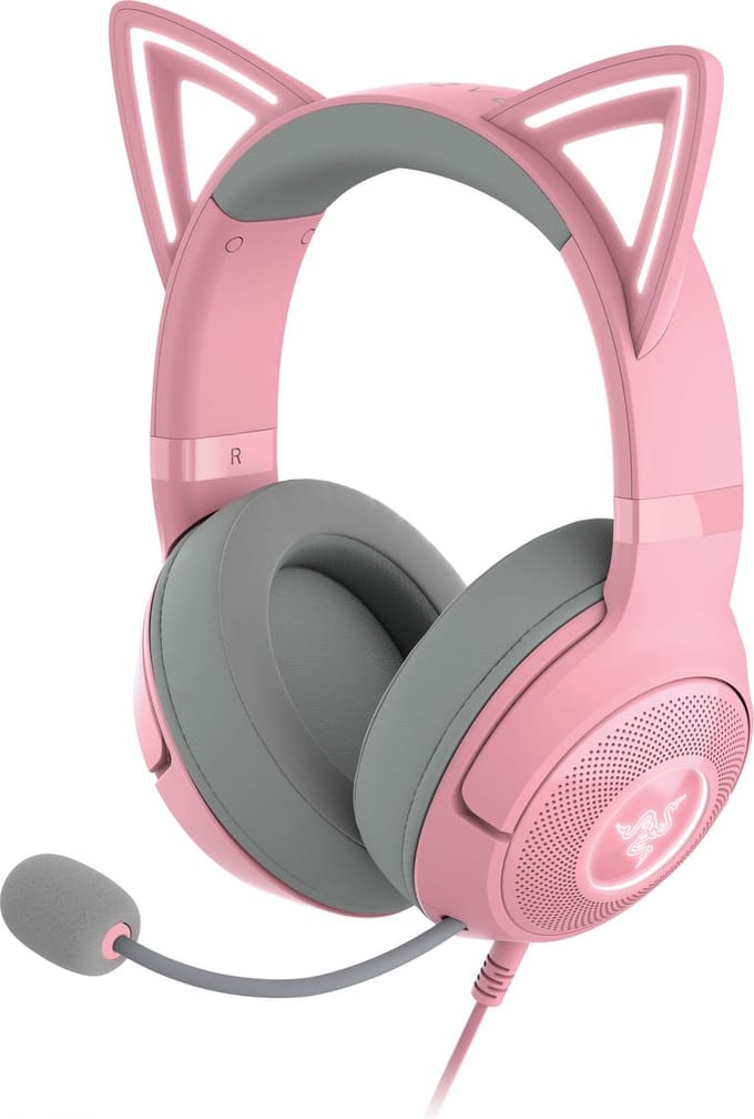 Razer Kraken Kitty V2 - Gaming Headset - 7.1 Surround - RGB - Roze