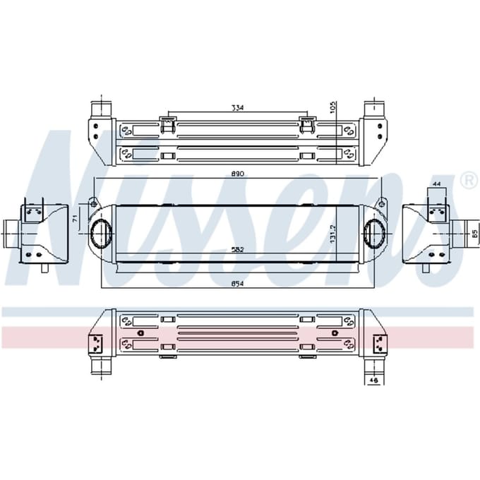 Intercooler NISSENS 96243