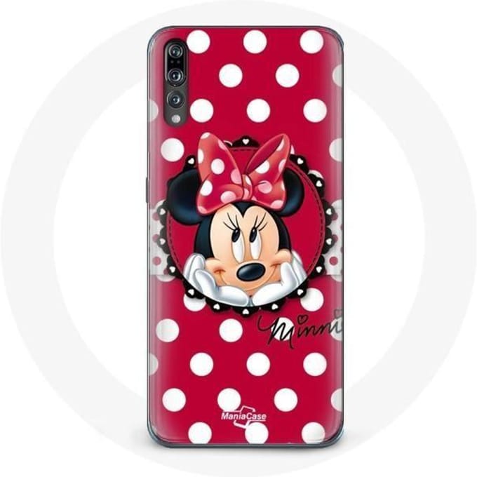 Coque - Minnie Mouse - Huawei P20 - Souple - Rouge - Dessin animé rouge
