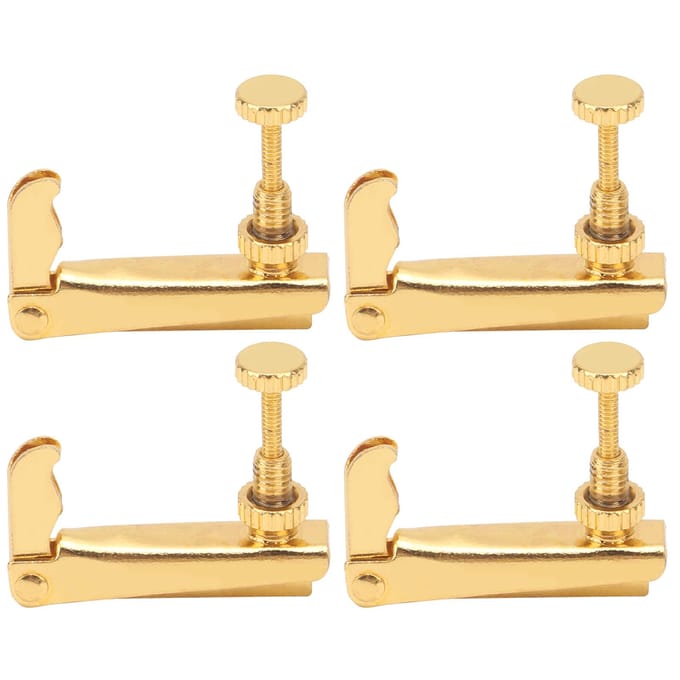 4 Pièces Chevalets Fins de Violon 34?44 Outil de Corde de Violoncelle Remplacement Accessoires d'InstrumentOr beige