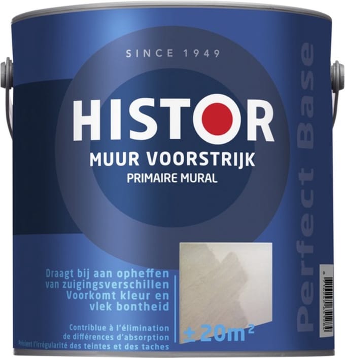 Histor Perfect Base Muur Voorstrijk 1 liter - Transparant