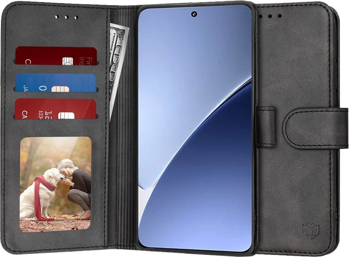 Hoesje geschikt voor Xiaomi 15 Pro - Techsuit Diary Book Wallet Case - Zwart