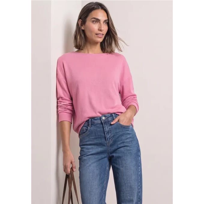 Shirt met lange mouwen en elastische zoom