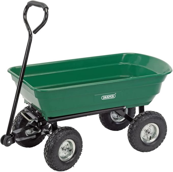 Kiepbak tuinwagen met kantelfunctie - Groen