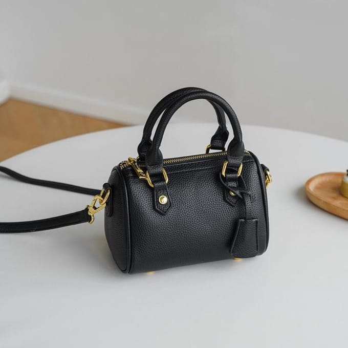 Populaire Boston Kussentas Dames Crossbody Tas Modieuze Kleine Schoudertas black