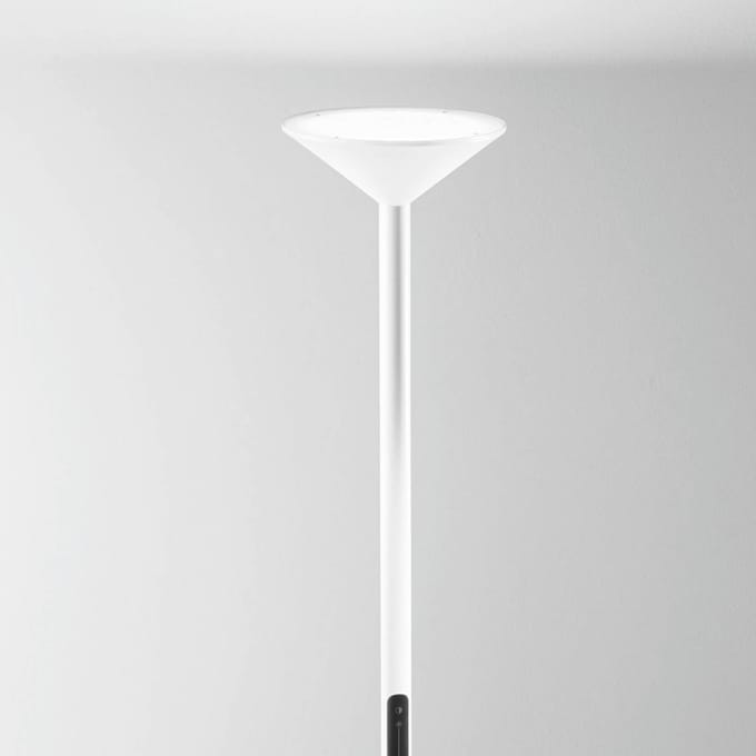 Fabas Luce LED vloerlamp Tratto, wit, metaal, CCT, dimbaar