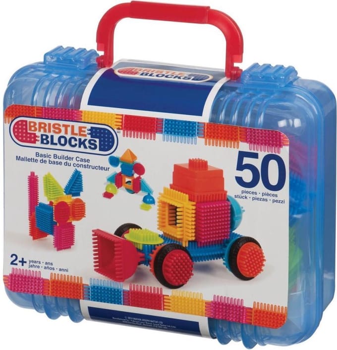 Bristle Blocks 50-delige koffer met noppenblokken