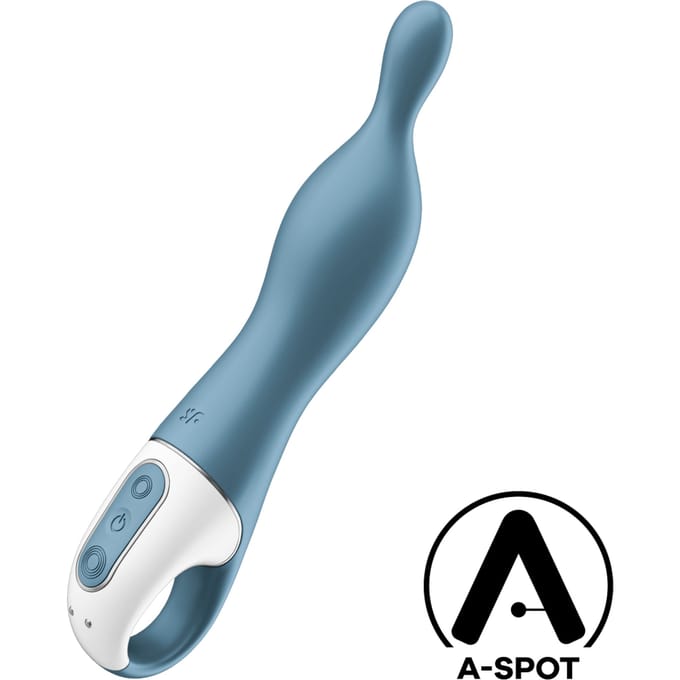 Satisfyer, A-punt vibrator, 'A-Mazing 1, 21,5 cm', waterdicht, oplaadbaar, flexibele punt