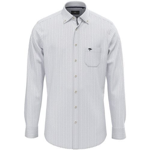 Fynch-Hatton Overhemd Allover Abstract Mini Pattern Summer Breeze / male