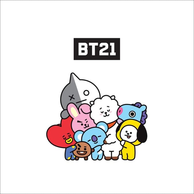 BT21 Boîte en étain 1EA white