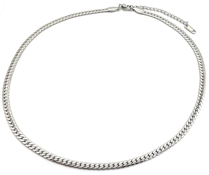 Ketting - RVS - Lengte 39-44 cm - Zilverkleurig