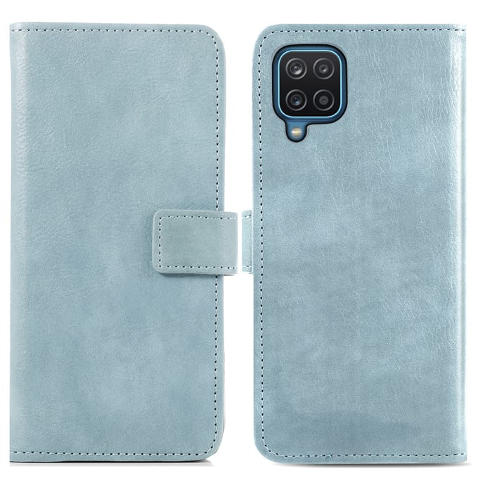 imoshion Hoesje - Geschikt voor Samsung Galaxy A12 - Luxe Bookcase - Lichtblauw
