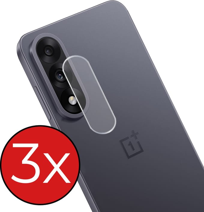 Camera Lens Protector - 3 Stuks - Geschikt voor OnePlus Nord 5 - Camera Screenprotector - Beschermglas - Gehard Glas - Tempered Glass - Screen Protector