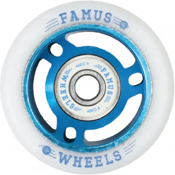 Set van 8 rollerwielen Famus Wheels 92A