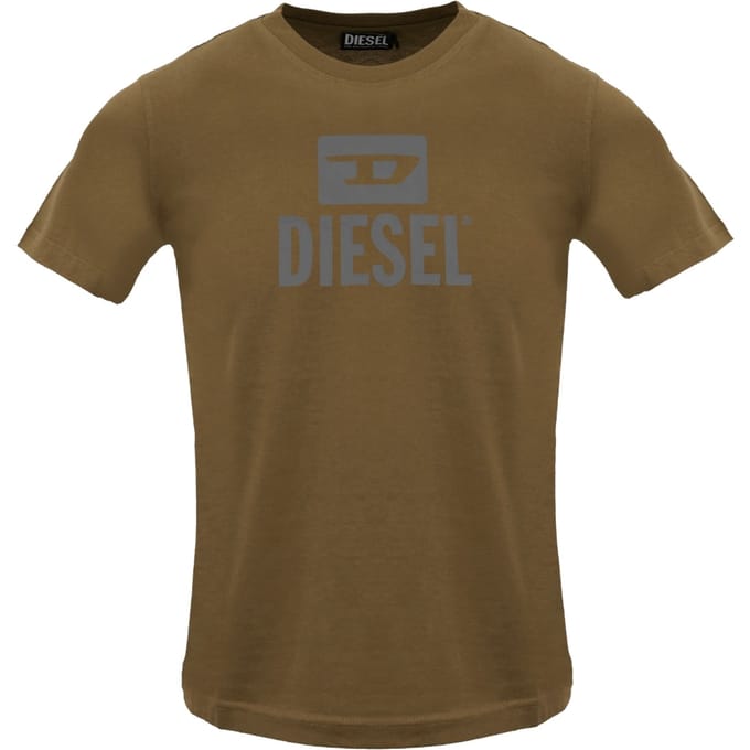 Diesel Monotone Logo Koffielikeur T-shirt