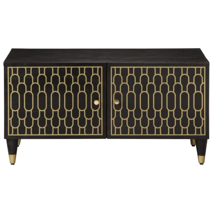 vidaXL - Salontafel - 80x50x40 - cm - massief - mangohout