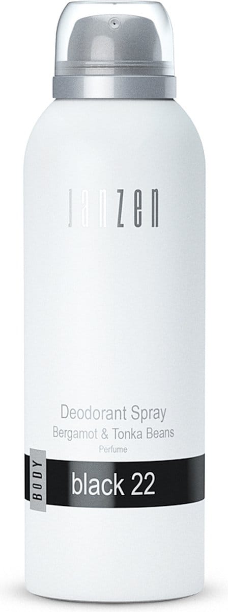 Janzen Black 22 Deodorant Spray Bergamot & Tonkabeans