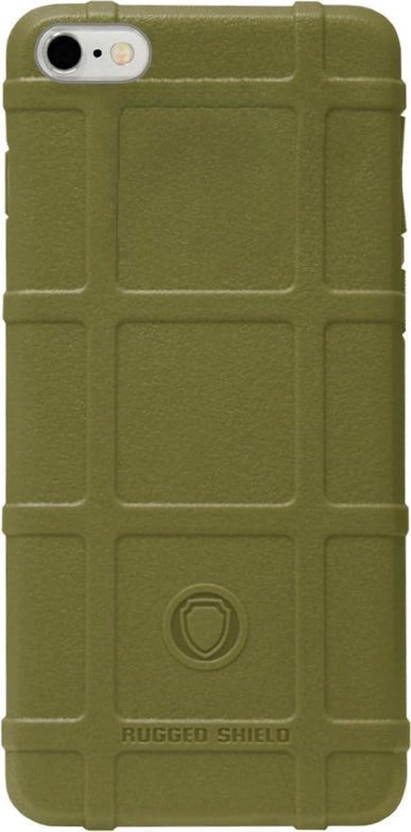 RUGGED SHIELD Rubber Bumper Case Hoesje Geschikt voor iPhone 6/ 6S - Groen