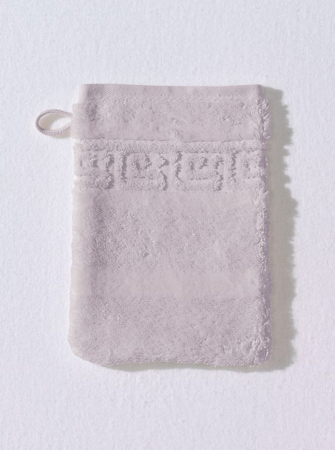 CAWÖ Noblesse Uni Badhanddoek - Zilver - 50x100