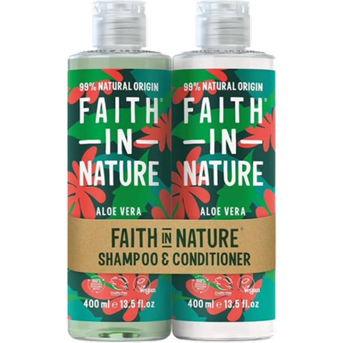 Faith In Nature Aloe Vera Shampoo & Conditioner Set – 2 x 400 ml